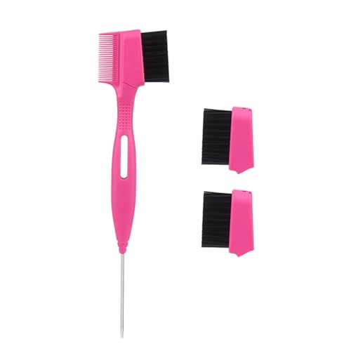 Haarkantenbürste mit Schwanzkamm, doppelseitig, Haarkamm, Styling-Werkzeug für Frauen und Mädchen, Augenbrauen-Kit von Lily Brown