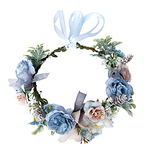 Lily Brown Strandkranz Stirnband Künstliche Blaue Kopfschmuck Blaue von Lily Brown