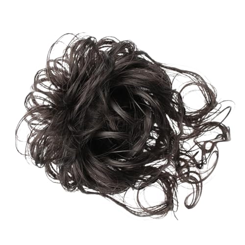 Lily Brown Mädchen Haarknoten Haargummis Pferdeschwanz Haarband Lockige Perücken Hochsteckfrisuren Haarhalter Haarverlängerung Damen Dekoratives Elastisches Haarseil Haarknoten Haargummis von Lily Brown