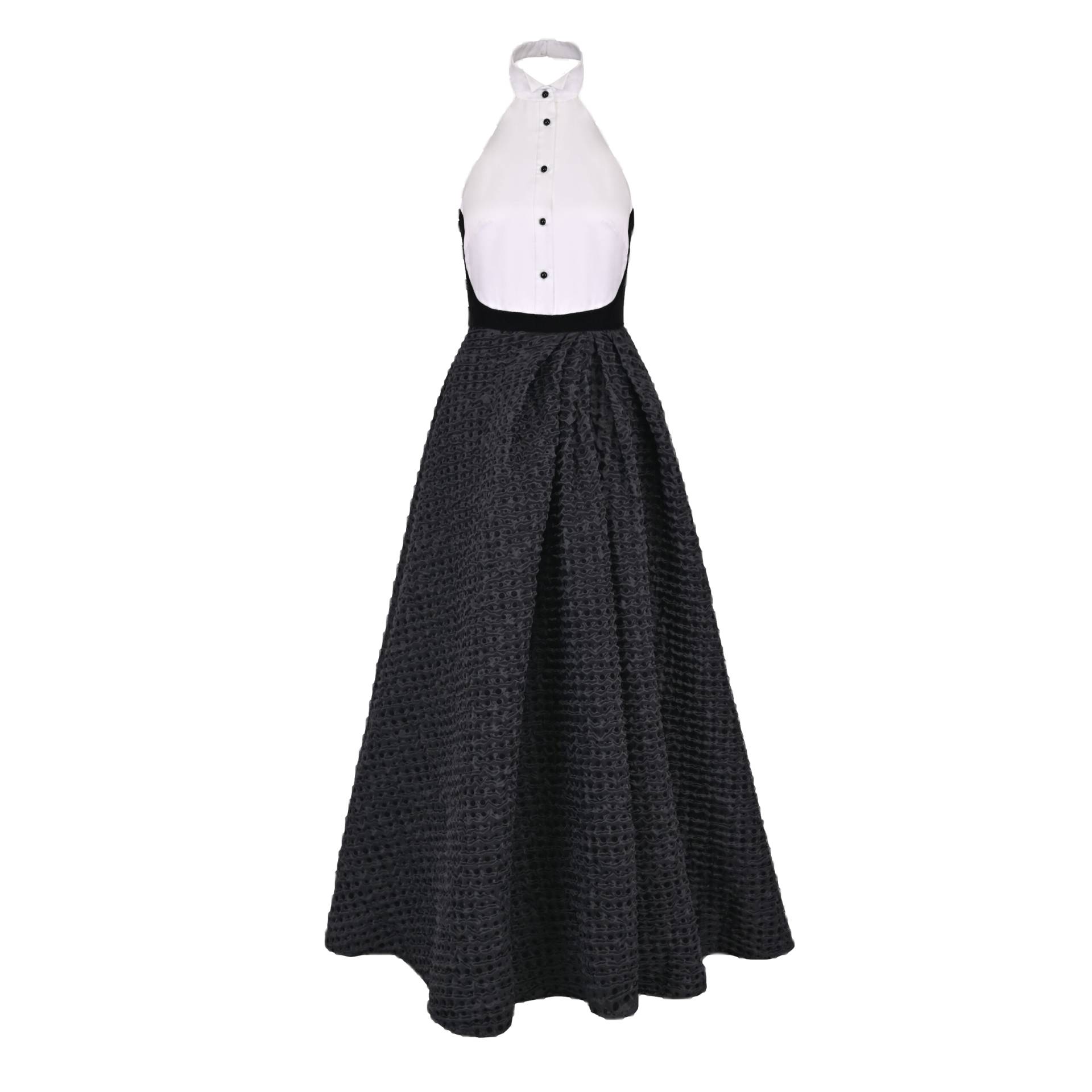 Elegant dress with a bow-tie collar von Lily Was Here