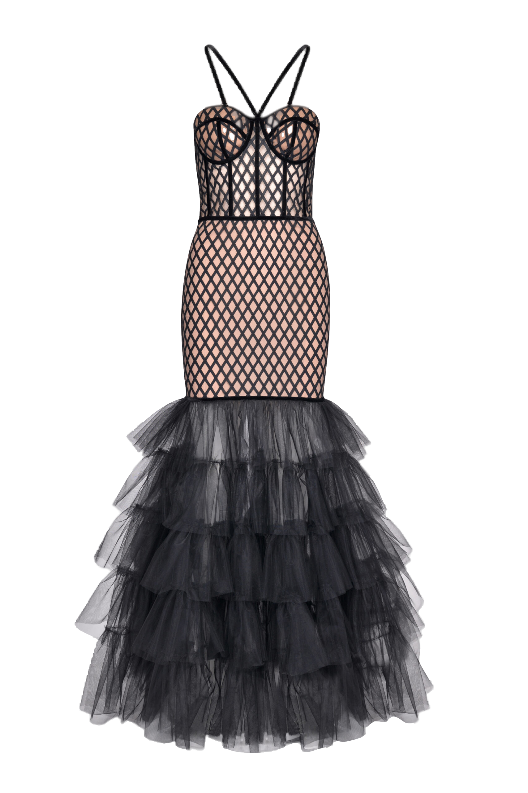 Sensual dress made of tulle with diamonds von Lily Was Here
