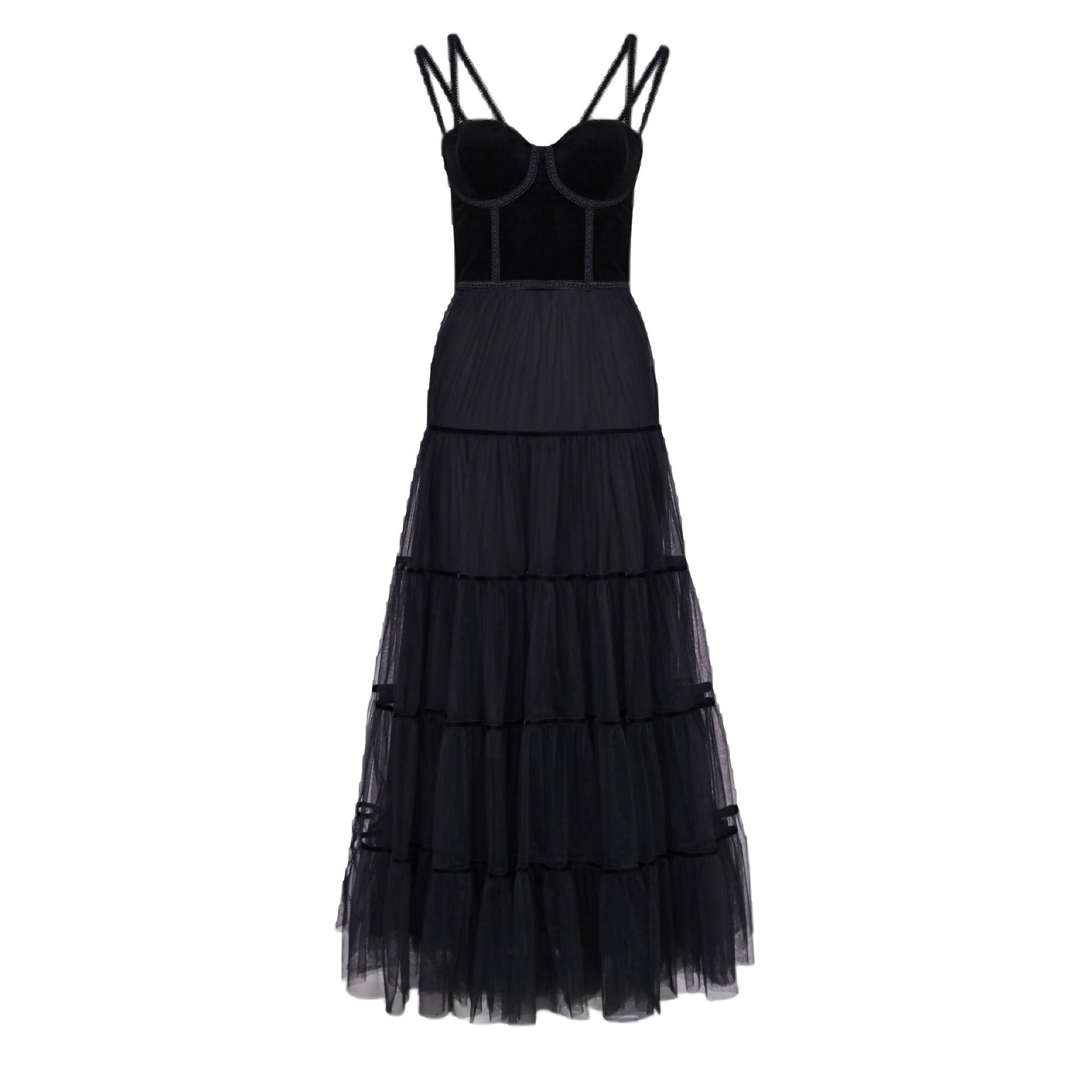 Tulle dress with velvet corset von Lily Was Here