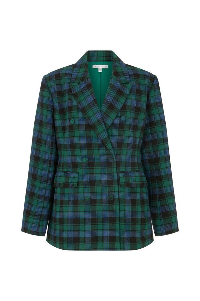 Lily and Lionel Jackenblazer Zena Double Breasted Prince Of Wales Check Print Jacket Damen von Lily and Lionel