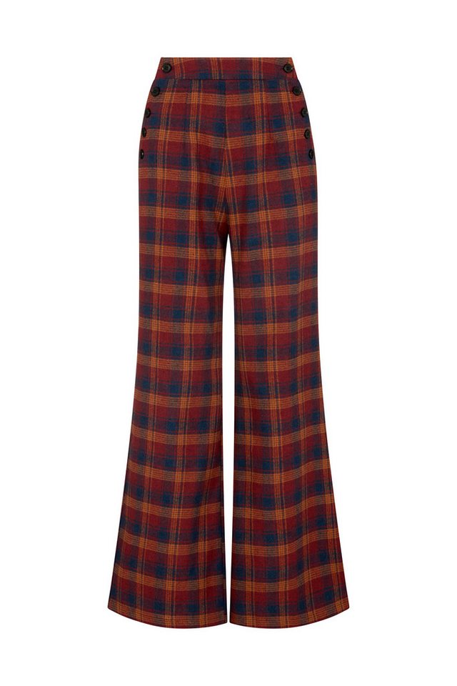 Lily and Lionel Jerseyhose Damson High Waisted Tartan Print Trouser Damen von Lily and Lionel