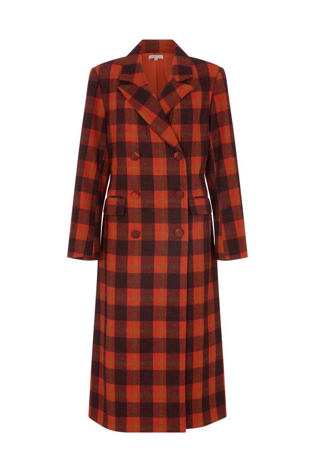 Lily and Lionel Langmantel Tamara Double Breasted Check Print Coat Damen von Lily and Lionel