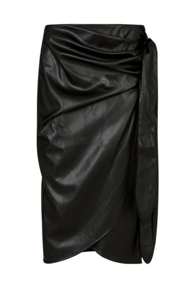 Lily and Lionel Midirock Nia Draped Leather Midi Skirt Damen von Lily and Lionel