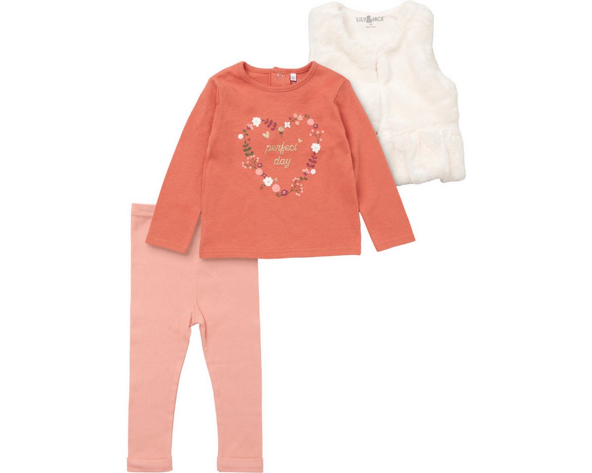 Lily & Jack Body Herz Mädchen (3-tlg) Geschenkset, Erstausstattungsset, Babyerstausstattung, Baby Outfit von Lily & Jack