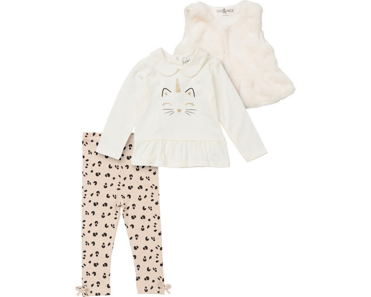 Lily & Jack Body Katze Mädchen (3-tlg) Geschenkset, Erstausstattungsset, Babyerstausstattung, Baby Outfit von Lily & Jack