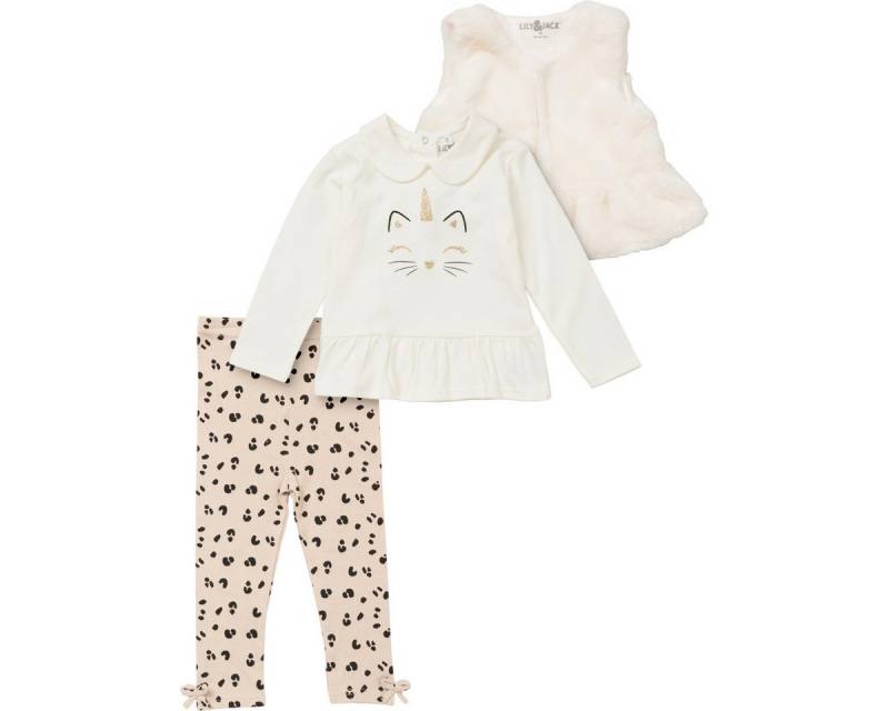 Lily & Jack Body Katze Mädchen (3-tlg) Geschenkset, Erstausstattungsset, Babyerstausstattung, Baby Outfit von Lily & Jack