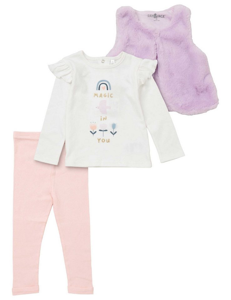 Lily & Jack Leggings Set Vogel, Regenbogen Floral, Rüschen (1-tlg) von Lily & Jack