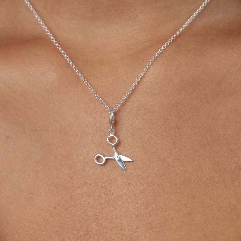 Handgefertigte Schere Aus 925Er Silber Geschenk Für Friseure & Handwerker von LilyCharmed