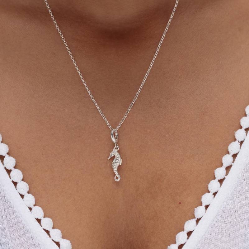 Seepferdchen Charm Halskette - Anhänger Sommer Schmuck Geburtstag Geschenk von LilyCharmed