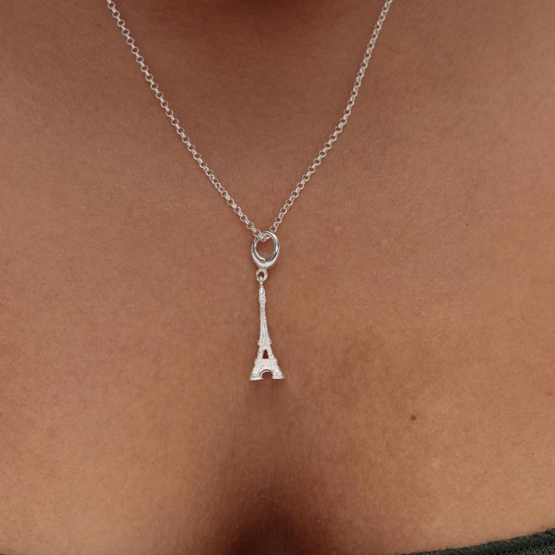 sterling Silber Eiffelturm Anhänger Paris Charm Anhänger von LilyCharmed