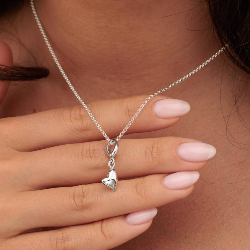 Handgemachte Sterling Silber Herz Anhänger Halskette von LilyCharmed