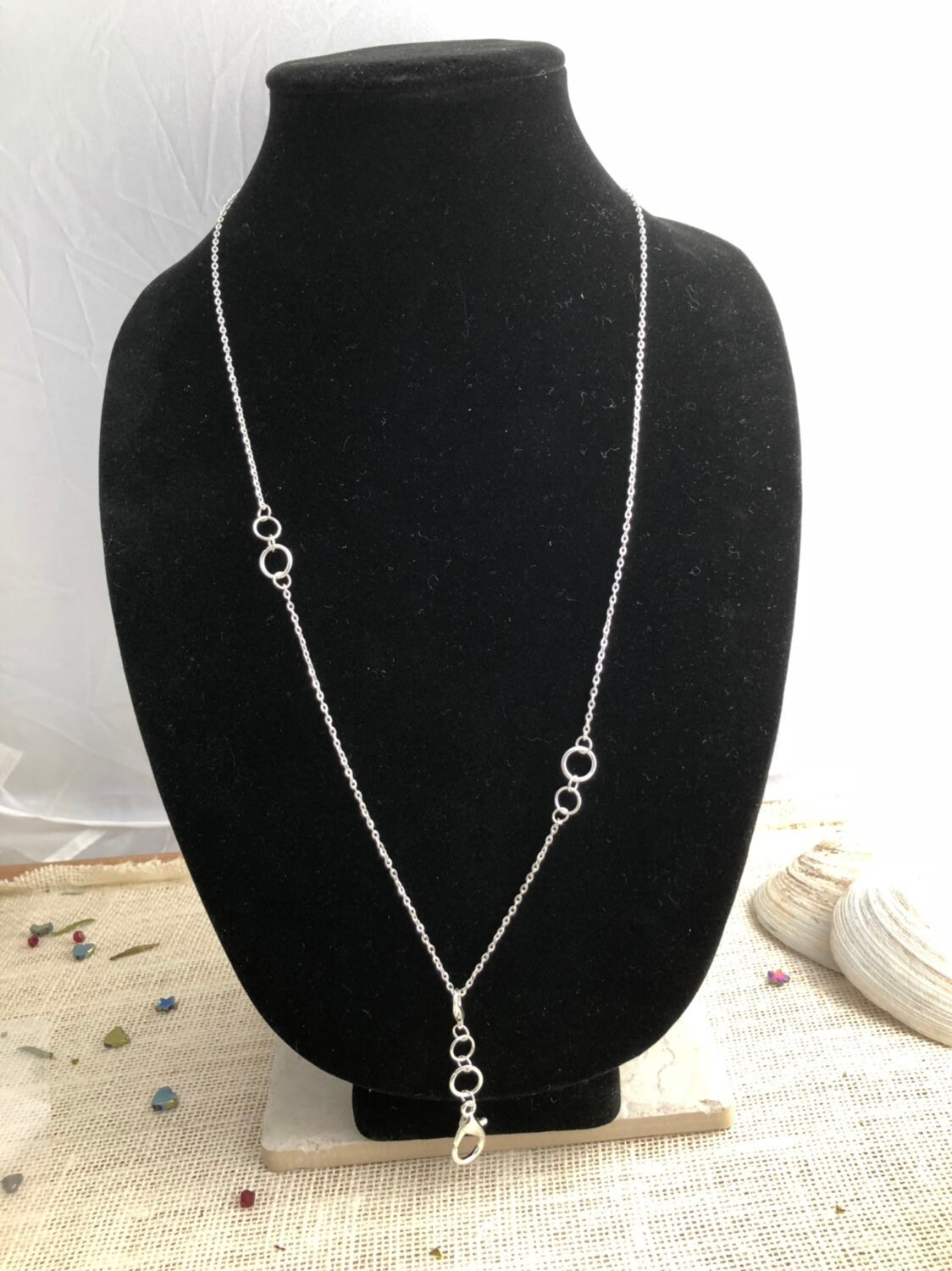 Silberne Maskenkette, Breakaway Lehrer Schlüsselband Mit Id-Halter, Coworker Geschenk, Einzigartige Geschenke Für Schwester, Bestseller von LilyDailyBoutique