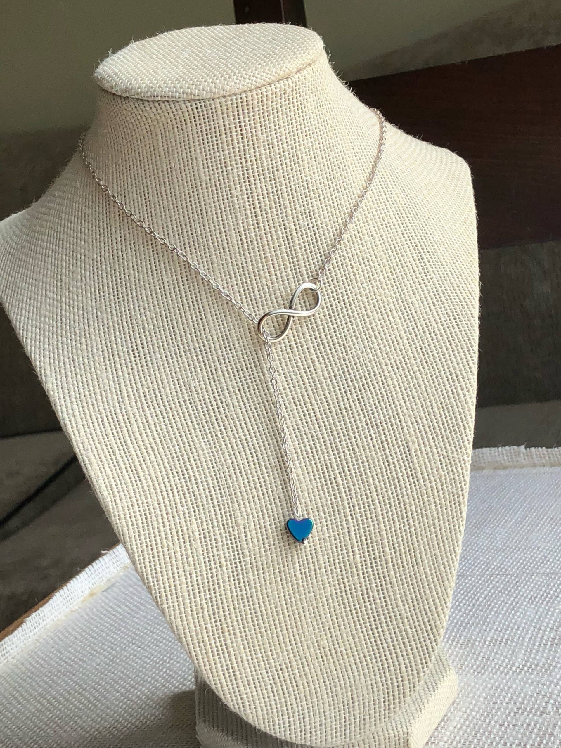 sterling Silber Unendlichkeit Herz Halskette Lariat Y-Halskette Für Frauen, Dekolleté Halskette, Beste Freundin Geburtstag Geschenke, Schwester sterling Silber Unendlichkeit Herz Halskette Lariat Y-Halskette Für Frauen, Dekolleté Halskette, Beste Freundin Geburtstag Geschenke, Schwester von LilyDailyBoutique