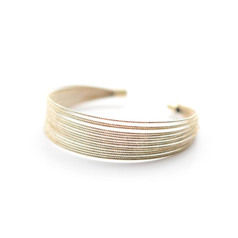 Manchette Multi Rangiert Dorée À L'ore 24 Karat/Sammelring Pur von LilyGardenCreation