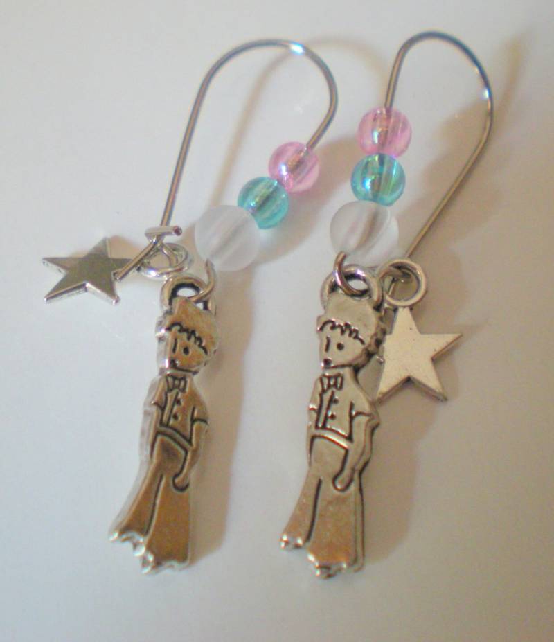 Ein Paar Kinder-Bos Türkis Pink Und P. Prince Silber + 10 Kostenlose Perlen von LilyMarguerite