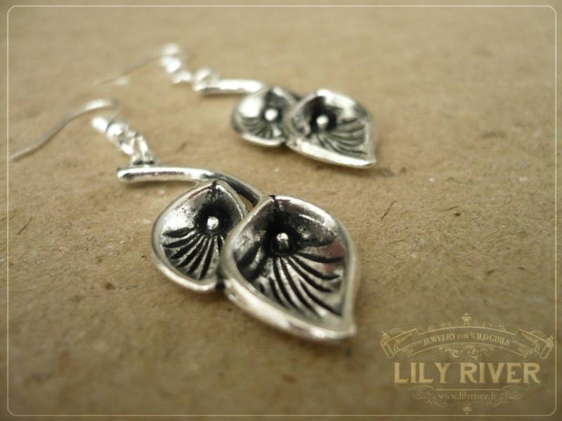 Silbere Ohrringe Im Jugendstil "Talasi Silver" Silbere Ohrringe Im Jugendstil "Talasi Silver" von LilyRiverBoutique