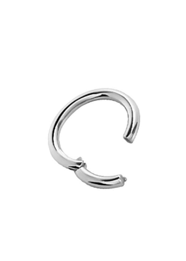 18K Solid White Gold Daith Piercing - Septum Clicker Ring Turmohrring Nasenschmuck Kommt in 20G, 18G, 16G Oder 14G 4 Mm Bis 10 von LilyRossJewelry
