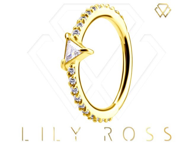 Wunderschönes 18K Solid Gold Conch Piercing Clicker Set Mit 5A Grade White Swarovski Cz..16G - 11mm | Nickel Free von LilyRossJewelry