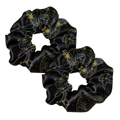 LILYSILK 100% Seide Haarringe Damen Pferdeschwanzhalter Haarband aus Seide, Haargummis Verpackung MEHRWEG (Jungfrau, 2) von LilySilk