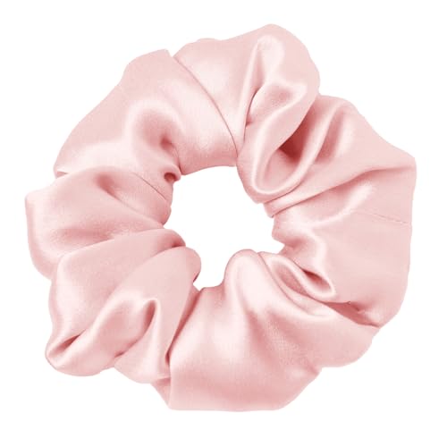 LILYSILK 100% Seide Haarringe Damen Pferdeschwanzhalter Haarband aus Seide, Seide Haargummis Verpackung MEHRWEG(Tiefes Rosenrot) von LilySilk
