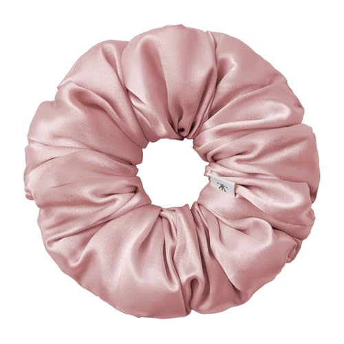 LILYSILK Damen 100% Maulbeerseide Jumbo Haargummi Frauen reine Seide gefüllter Riesen-Pferdeschwanzhalter überdimensioniertes elastisches Haarband große XL Haarschleife von Haarbruch,Rosa LILYSILK Damen 100% Maulbeerseide Jumbo Haargummi Frauen reine Seide gefüllter Riesen-Pferdeschwanzhalter überdimensioniertes elastisches Haarband große XL Haarschleife von Haarbruch,Rosa von LilySilk