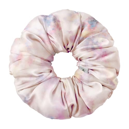LILYSILK Damen 100% Maulbeerseide Jumbo Haargummi Frauen reine Seide gefüllter Riesen-Pferdeschwanzhalter überdimensioniertes elastisches Haarband große XL Haarschleife von Haarbruch, Aquarell LILYSILK Damen 100% Maulbeerseide Jumbo Haargummi Frauen reine Seide gefüllter Riesen-Pferdeschwanzhalter überdimensioniertes elastisches Haarband große XL Haarschleife von Haarbruch, Aquarell von LilySilk