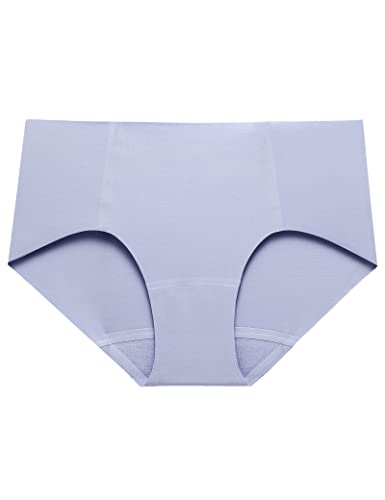 LilySilk Damen Seide Unterhose Nahtlose Unterwäsche Hipster Slip Mittel Taille Mode Neu Schlüpfer Mehrpack Frauen Tanga Panties mit Seidenschritt M Baby Lavendel von LilySilk
