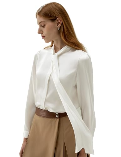 LilySilk Klassisch Seidenbluse Damenmode Seidenhemd Langarmbluse Damen Schluppenbluse Langarm aus Verpackung MEHRWEG L, Natürliches Weiß LilySilk Klassisch Seidenbluse Damenmode Seidenhemd Langarmbluse Damen Schluppenbluse Langarm aus Verpackung MEHRWEG L, Natürliches Weiß von LilySilk