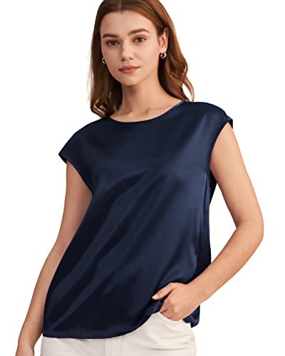 LilySilk Seide Tunika T-Shirt Damenhemd Seidenhemd Bluse Damen Kurzarm Rundkragen Verpackung MEHRWEG LilySilk Seide Tunika T-Shirt Damenhemd Seidenhemd Bluse Damen Kurzarm Rundkragen Verpackung MEHRWEG von LilySilk