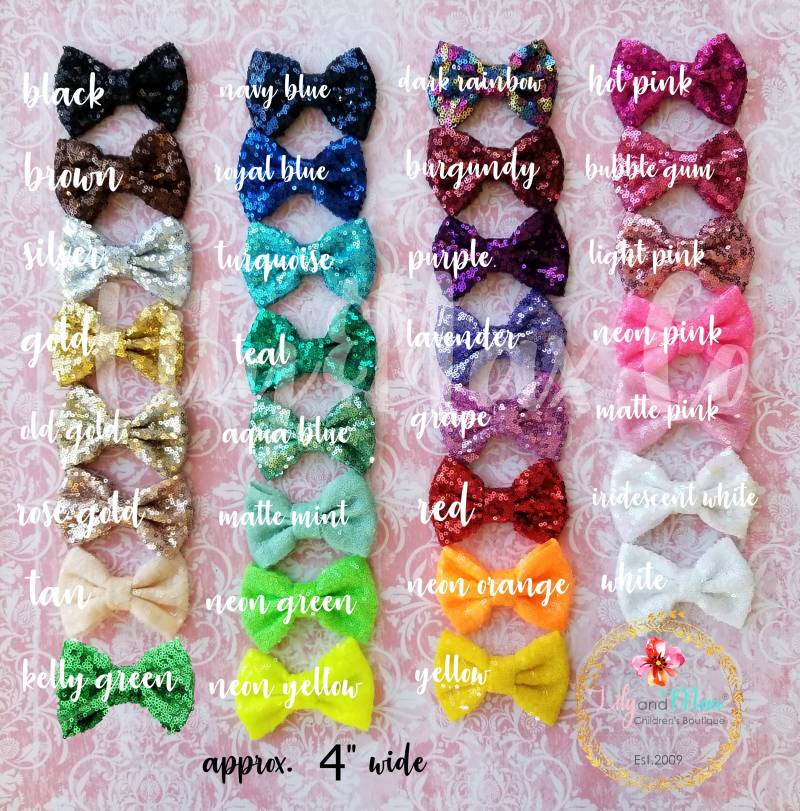 Pailletten Bogen Shorts Benutzerdefinierte Farbe Baby Kleinkind Mädchen von LilyandMax