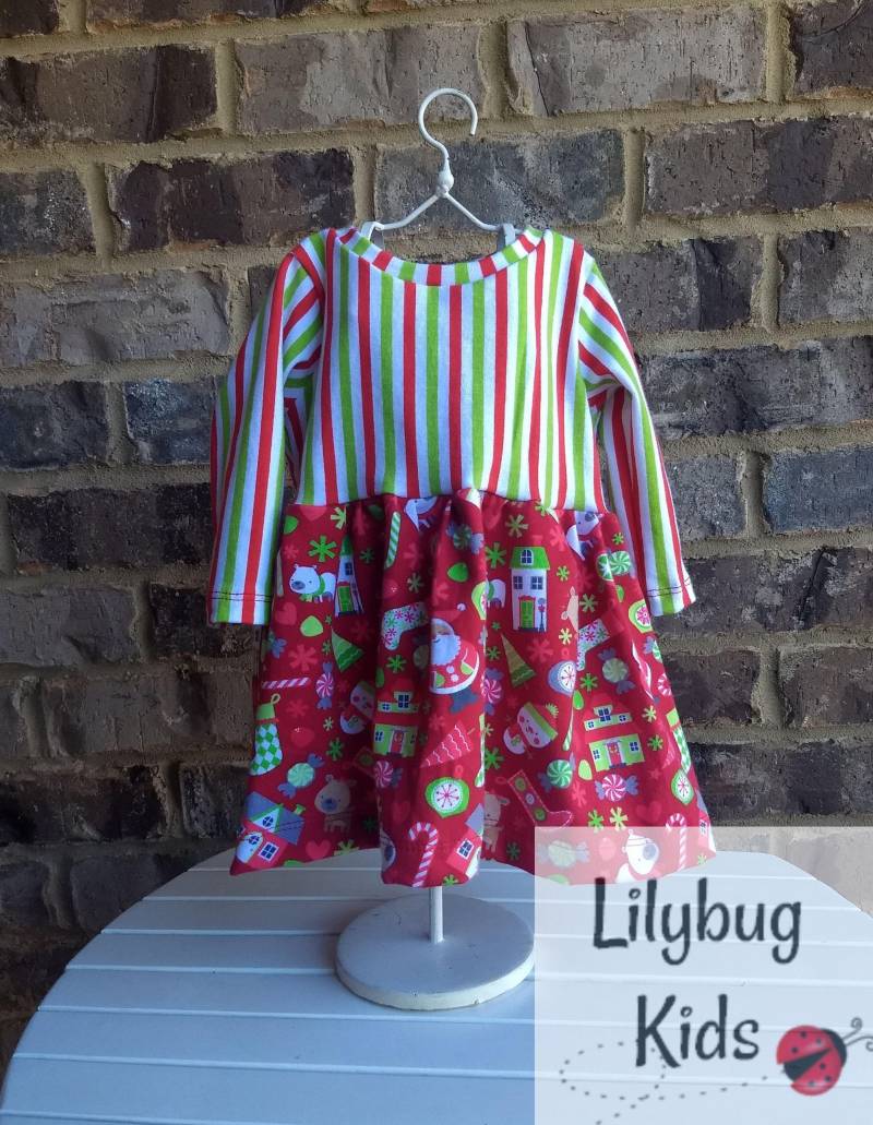 Weihnachtskleid Größe 3 Monate von LilybugKids