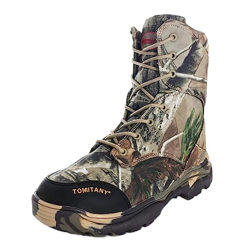 Lily Chan Männer Outdoor High-Top Schnürung Wasserdicht Trekking Camouflage Tactical Jagdstiefel (39 EU, Tarnung) von Lilychan
