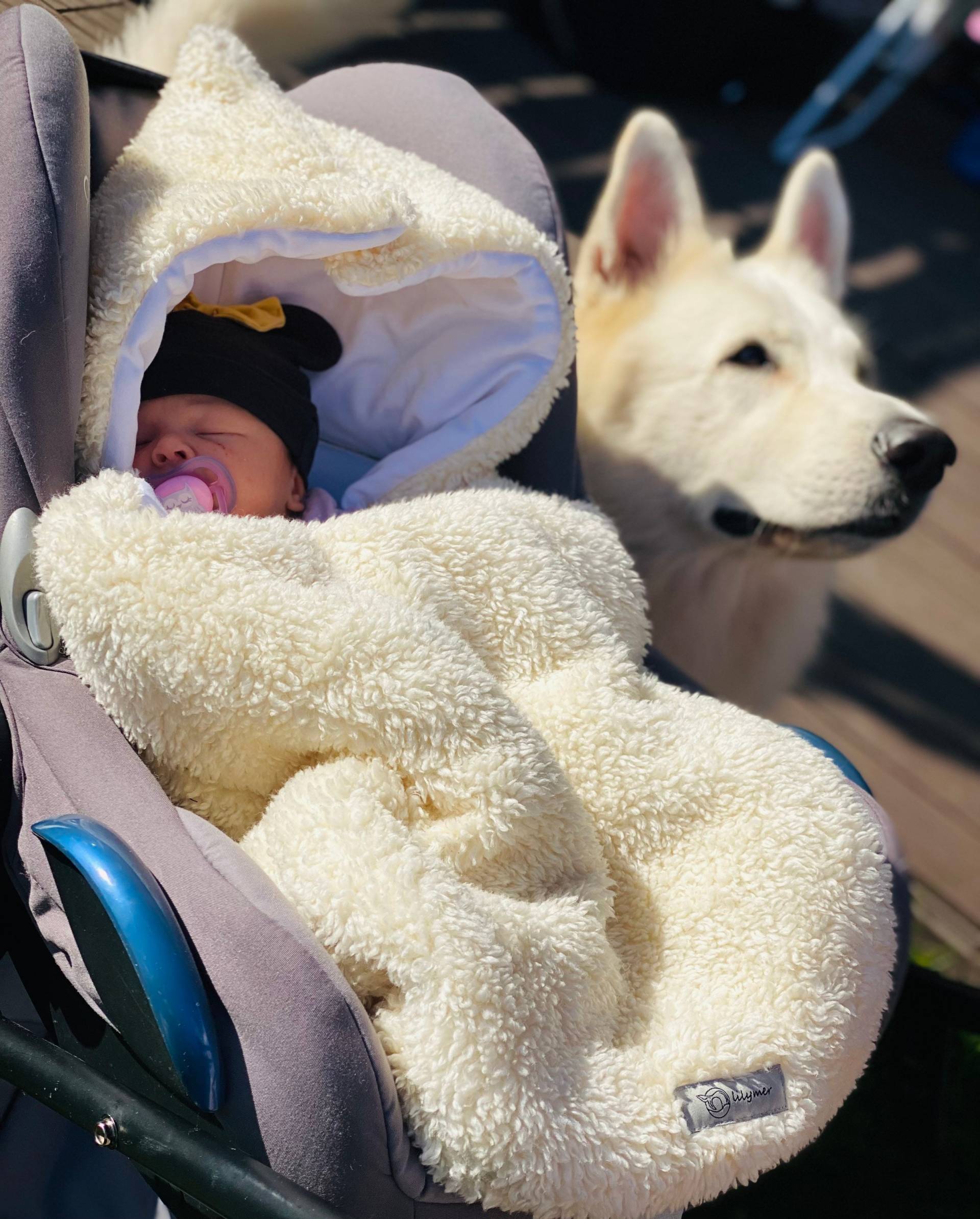 Teddy Baumwolle Baby Fußsack, Schlafsack Für Kinderwagen, Fubsack, Geschenk Zur Geburt von Lilymer