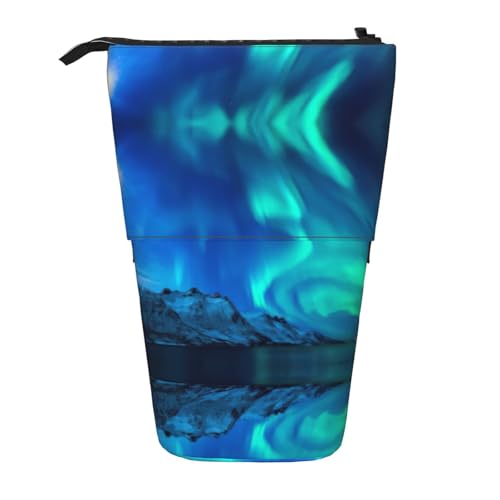 Aurora Teleskop-Federmäppchen, Federmäppchen, Pa-Artikel-Beutel, niedlicher Make-up-Organizer für Büro, Schwarz , Einheitsgröße, Art Eeco von LimPac