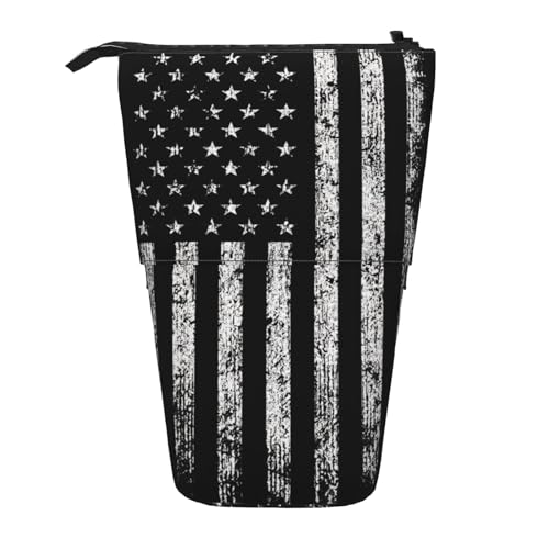 LimPac Amerikanisches Camouflage-Federmäppchen, Teleskop-Federmäppchen, PA-Zubehörtasche, niedlicher Make-up, Schwarz , Einheitsgröße, Art Eeco von LimPac