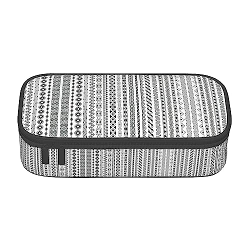 LimPac Boho Dreieck Streifen Große Kapazität Federmäppchen Tasche Stift Beutel Schreibwaren Organizer, Für Büro College Make-up von LimPac