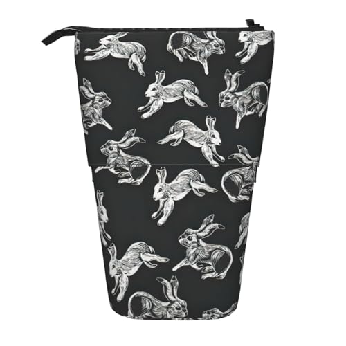 LimPac Bunny Kaninchen Teleskop Federmäppchen Stift Pouch, Schreibwaren Stehende Tasche, Nette Organizer Für Büro Make-up von LimPac