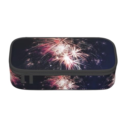 LimPac Explosion Fireworks Federmäppchen, großes Fassungsvermögen, Stiftetasche, Organizer, PA-Zubehör für Büro, Uni, Make-up, Schwarz , Einheitsgröße, Art Eeco von LimPac