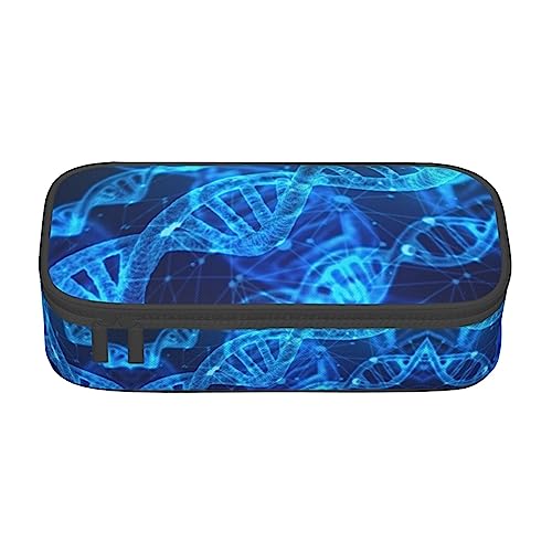 LimPac Federmäppchen mit DNA-Kette, großes Fassungsvermögen, Federmäppchen, Federmäppchen, Organizer, PA-Zubehör, Büro, College, Make-up, Schwarz , Einheitsgröße, Art Eeco von LimPac