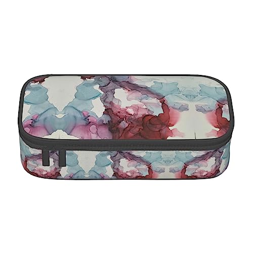 LimPac Federmäppchen mit abstraktem Marmor, großes Fassungsvermögen, Federmäppchen, Organizer für PA-Zubehör, Büro, Uni, Make-up, Schwarz , Einheitsgröße, Art Eeco von LimPac