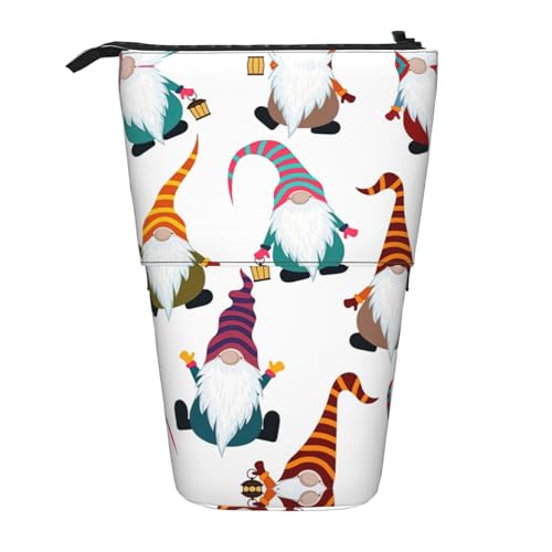 LimPac Federmäppchen mit lustigem Weihnachtsmotiv, Teleskop-Stiftetui, PA-Zubehör, niedlicher Make-up-Organizer für Büro, Schwarz , Einheitsgröße, Art Eeco von LimPac