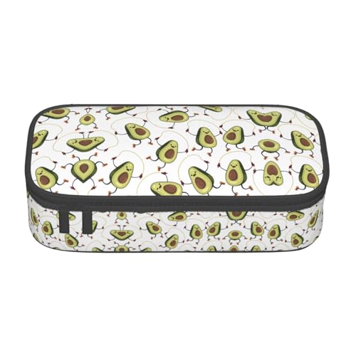 LimPac Lustige Cartoon Avocados Große Kapazität Bleistift Fall Tasche Stift Beutel Schreibwaren Organizer, Für Büro College Make-up von LimPac