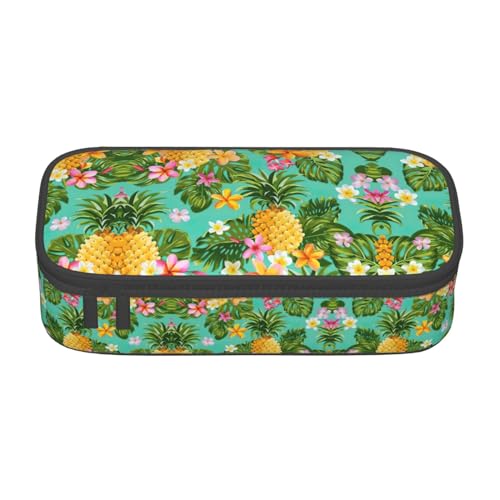 LimPac Tropische Früchte Ananas große Kapazität Federmäppchen Tasche Stift Federmäppchen Schreibwaren Organizer, für Büro College Make-up von LimPac