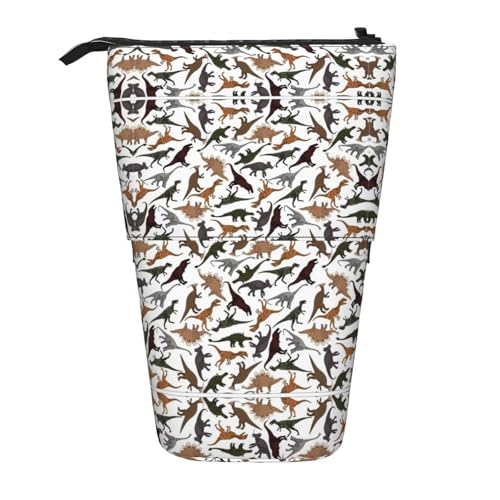 LimPac Trotting Flat Coated Retrievers Paw Teleskop-Federmäppchen, PA-Zubehörtasche, niedlicher Make-up-Organizer für Büro, Schwarz , Einheitsgröße, Art Eeco von LimPac