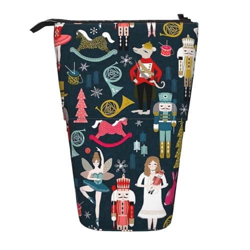 LimPac Women_S Nussknacker Ballett Weihnachten Dance Teleskop Federmäppchen Stift Pouch, Schreibwaren Stehtasche, Nette Organizer Für Büro Make-up von LimPac
