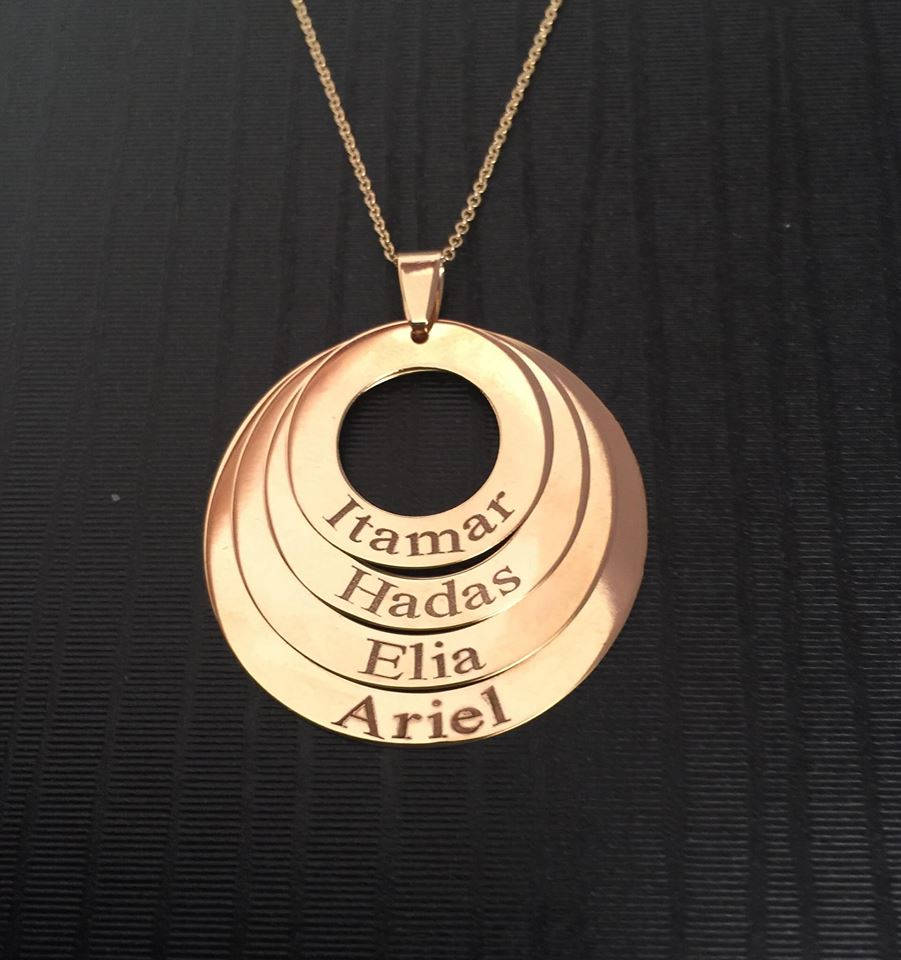 14Kt Goldkette, Solid Gold Namenskette, Echt Initial Halskette, Personalisierte Halskette Von Mama von Limajewelry