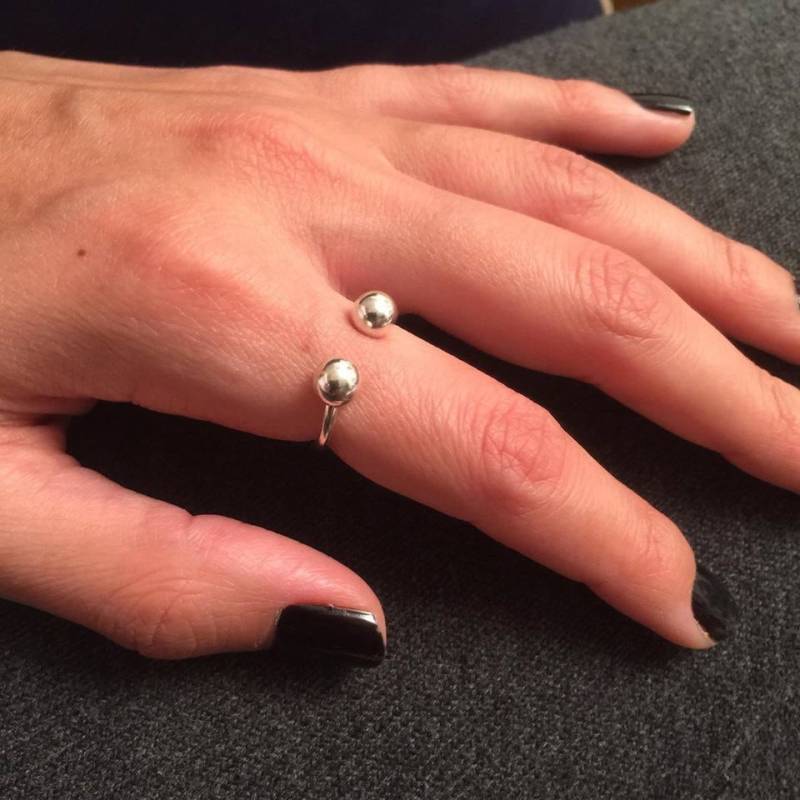 Silber Offener Ring, Frauen Geschenk Für Sie, Pinky Piercing Fingerring, Verstellbare Minimal Midi Ringe, Knöchelring von Limajewelry